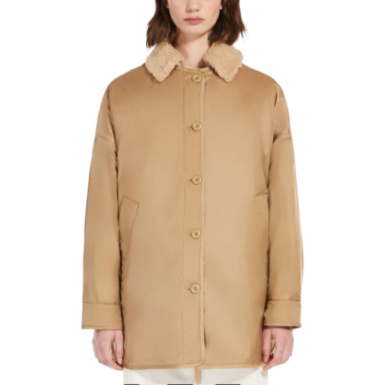 Lookbook (W) 위켄드 맥스마라 브라운 루즈핏 버튼업 긴팔 재킷 5486014106-016