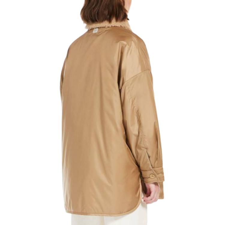 Shop (W) 위켄드 맥스마라 브라운 루즈핏 버튼업 긴팔 재킷 5486014106-016