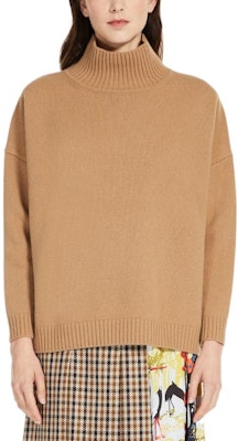 (W) 周末MaxMara棕色高领宽松针织毛衣长袖 5366102306003-BENITO Lookbook (W) 周末MaxMara棕色高领宽松针织毛衣长袖 5366102306003-BENITO