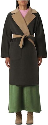 (W) WEEKEND 맥스마라 컬러블록 하이웨이스트 루즈 미드 코트 그린 2350160239600-027 Order (W) WEEKEND 맥스마라 컬러블록 하이웨이스트 루즈 미드 코트 그린 2350160239600-027