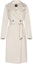 Buy (W) 周末MaxMara双排扣腰带长款大衣米白色 2350161133600048-RESINA