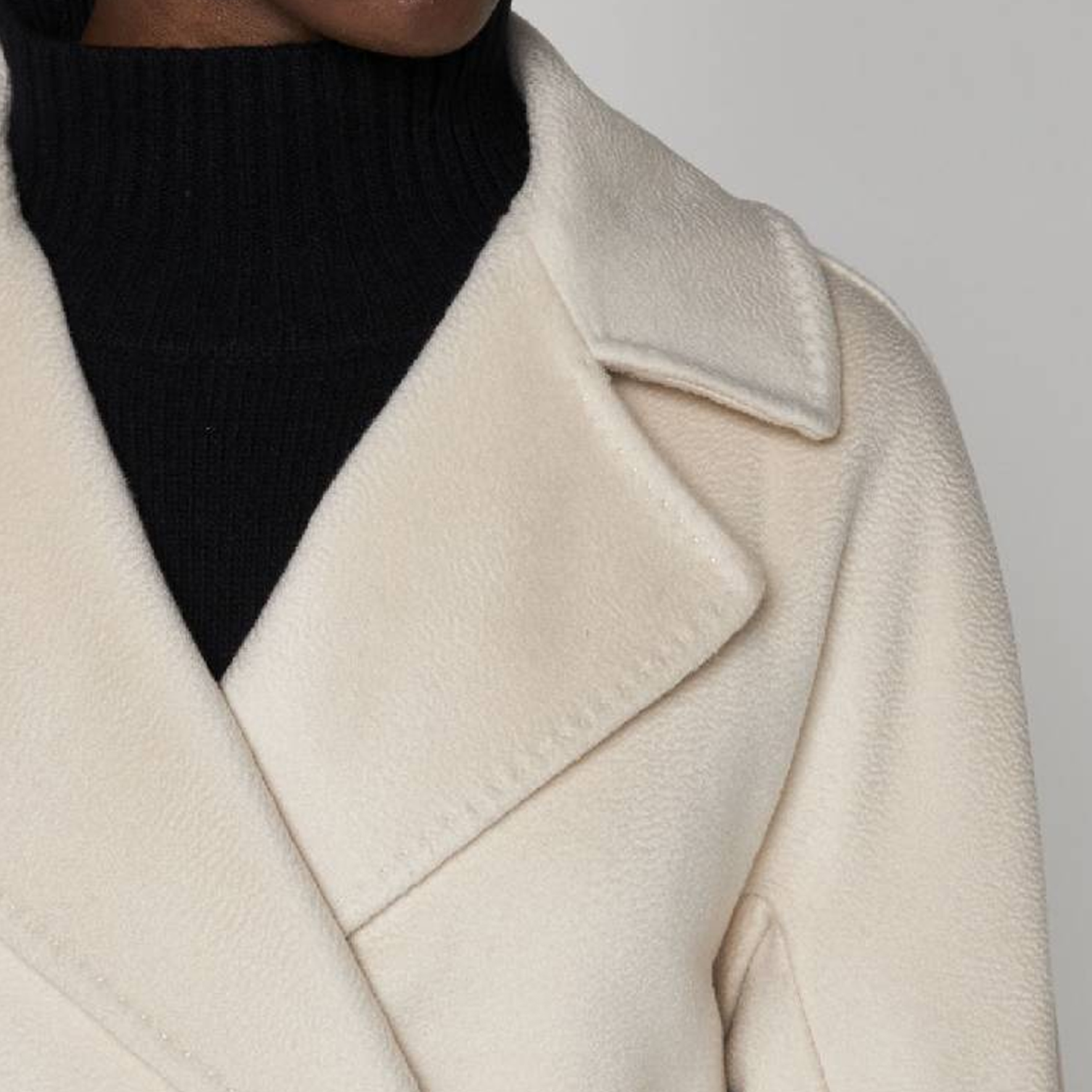 Details for (W) 周末MaxMara双排扣腰带长款大衣米白色 2350161133600048-RESINA