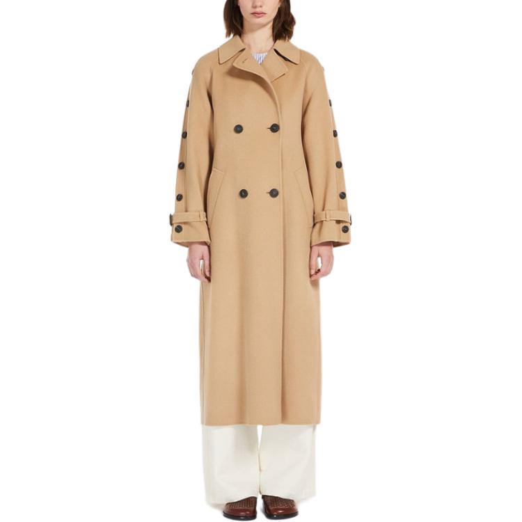 Lookbook (W) WEEKEND MaxMara 卡其色雙排扣長大衣 5016024106-065