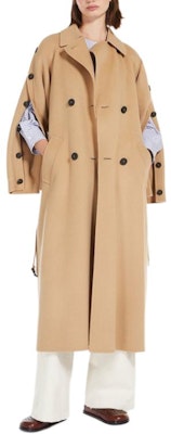 (W) WEEKEND MaxMara 卡其色雙排扣長大衣 5016024106-065 Shop (W) WEEKEND MaxMara 卡其色雙排扣長大衣 5016024106-065