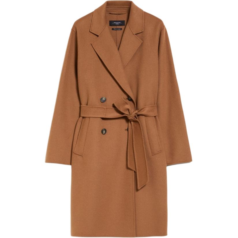 Order (W) WEEKEND MaxMara 棕色双排扣翻领长款大衣 5011014106032-FLIRT