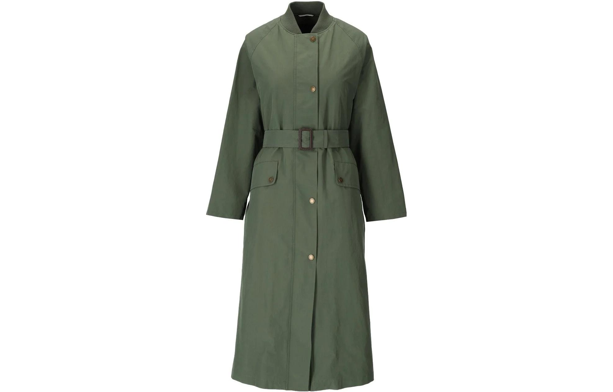 (Women) WEEKEND MaxMara  Green Quilted Long-Sleeve Trench Coat 2350210737600-001