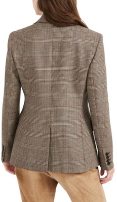 (W) 周末MaxMara灰色格纹修身V领长袖西装外套 5046010306-001 Shop (W) 周末MaxMara灰色格纹修身V领长袖西装外套 5046010306-001