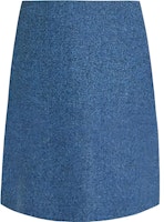 (Women) WEEKEND MaxMara High-Waist Mini Skirt Casual Blue 5106061306 (Women) WEEKEND MaxMara High-Waist Mini Skirt Casual Blue 5106061306