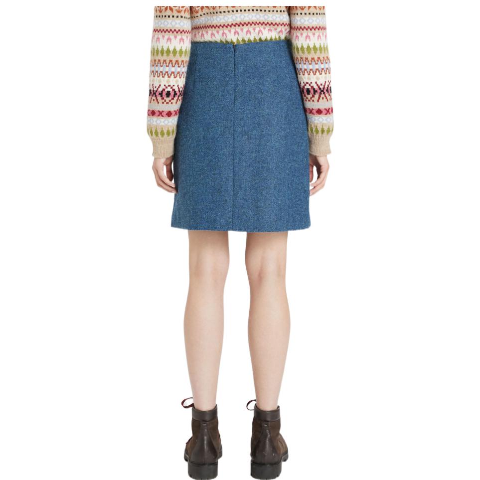 Purchase (W) WEEKEND MaxMara Rok Mini High-Waist Kasual Biru 5106061306