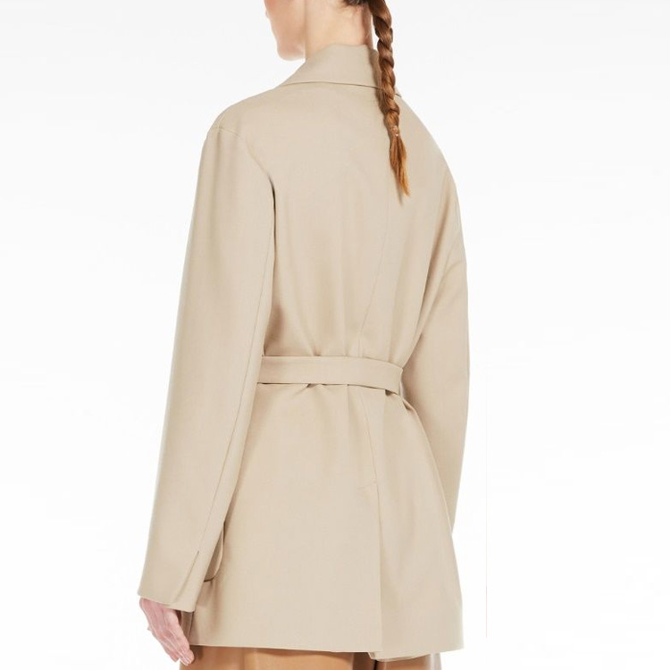 Details for (W) 周末MaxMara卡其色腰带休闲外套夹克 5046033906-006