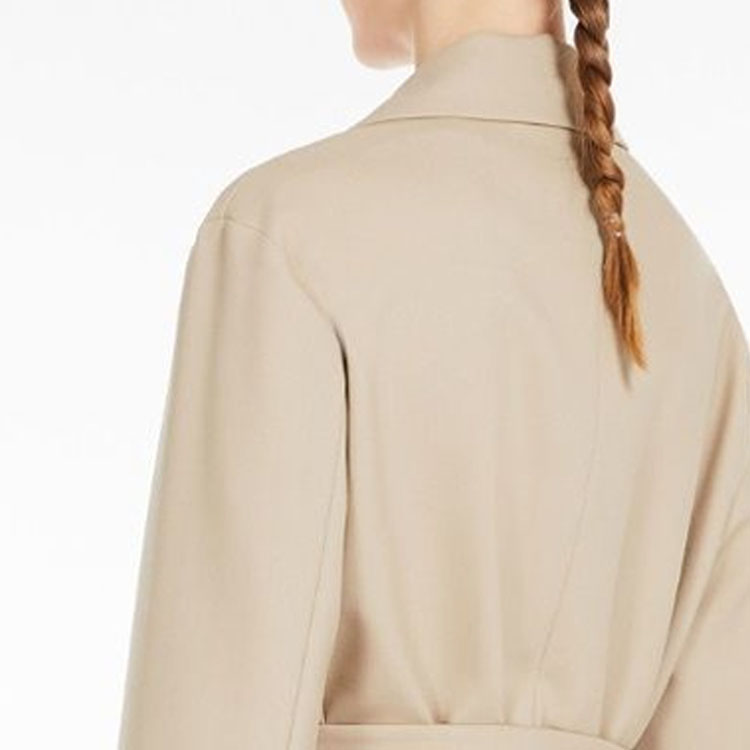 Sizing (W) 周末MaxMara卡其色腰带休闲外套夹克 5046033906-006