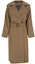 Order (W) 周末MaxMara卡其色双排扣翻领长款大衣 2350110137600-058