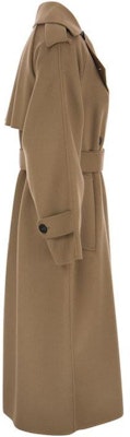(W) 周末MaxMara卡其色双排扣翻领长款大衣 2350110137600-058 Shop (W) 周末MaxMara卡其色双排扣翻领长款大衣 2350110137600-058