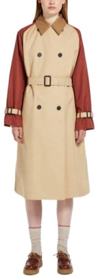 (W) WEEKEND MaxMara 卡其色宽松版休闲风衣,带徽标和拉格兰袖 5021024106003-CANASTA Lookbook (W) WEEKEND MaxMara 卡其色宽松版休闲风衣,带徽标和拉格兰袖 5021024106003-CANASTA