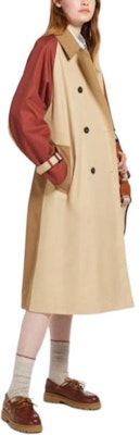 (W) WEEKEND MaxMara 卡其色宽松版休闲风衣,带徽标和拉格兰袖 5021024106003-CANASTA Purchase (W) WEEKEND MaxMara 卡其色宽松版休闲风衣,带徽标和拉格兰袖 5021024106003-CANASTA