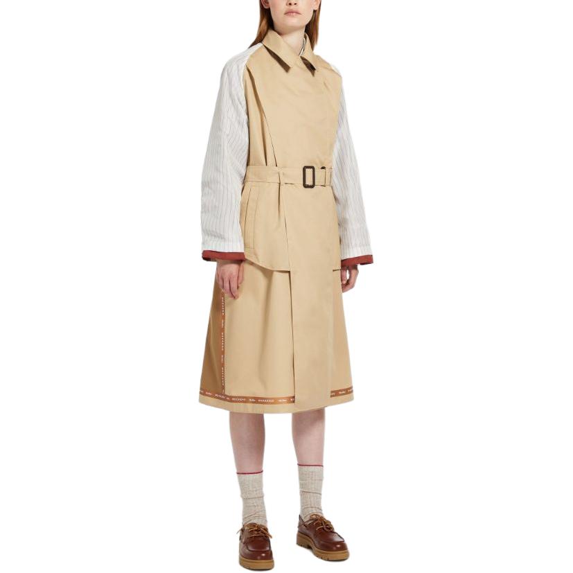 Details for (W) WEEKEND MaxMara 卡其色宽松版休闲风衣，带徽标和拉格兰袖 5021024106003-CANASTA