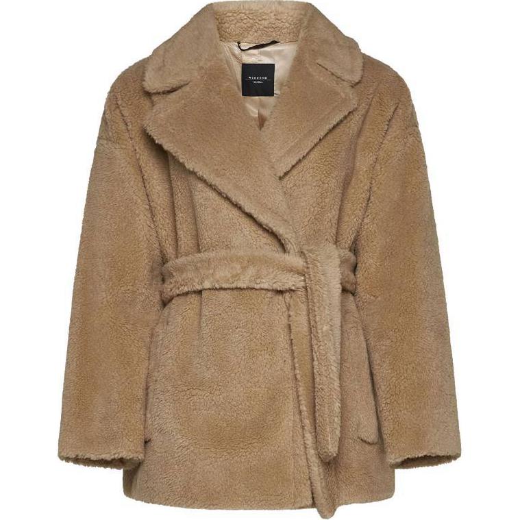 Order (W) WEEKEND MaxMara Jaket Khaki Ikat Pinggang Lengan Panjang 2415081071600-005