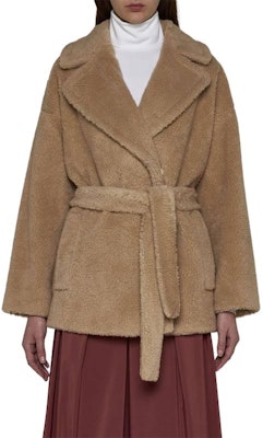 (W) WEEKEND MaxMara Jaket Khaki Ikat Pinggang Lengan Panjang 2415081071600-005 Lookbook (W) WEEKEND MaxMara Jaket Khaki Ikat Pinggang Lengan Panjang 2415081071600-005