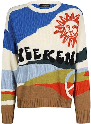 (W) 위켄드 막스마라 레터 프린트 크루넥 긴팔 스웨터 멀티컬러 2353662039600-001 Order (W) 위켄드 막스마라 레터 프린트 크루넥 긴팔 스웨터 멀티컬러 2353662039600-001