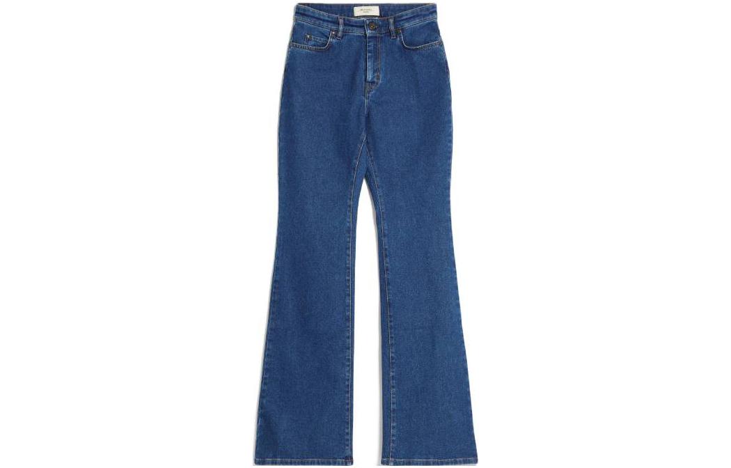 (Women) WEEKEND MaxMara  Light Blue Flared Casual Pants Mid-Rise Loose Fit 2351860139600-001