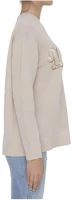 Purchase (W) WEEKEND MaxMara 淺灰色數字印花長袖圓領毛衣 1366224206-026