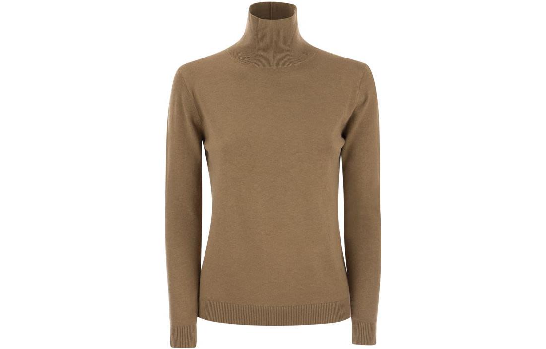 Order (W) WEEKEND MaxMara 卡其色寬鬆高領毛衣. 2353660133600-003