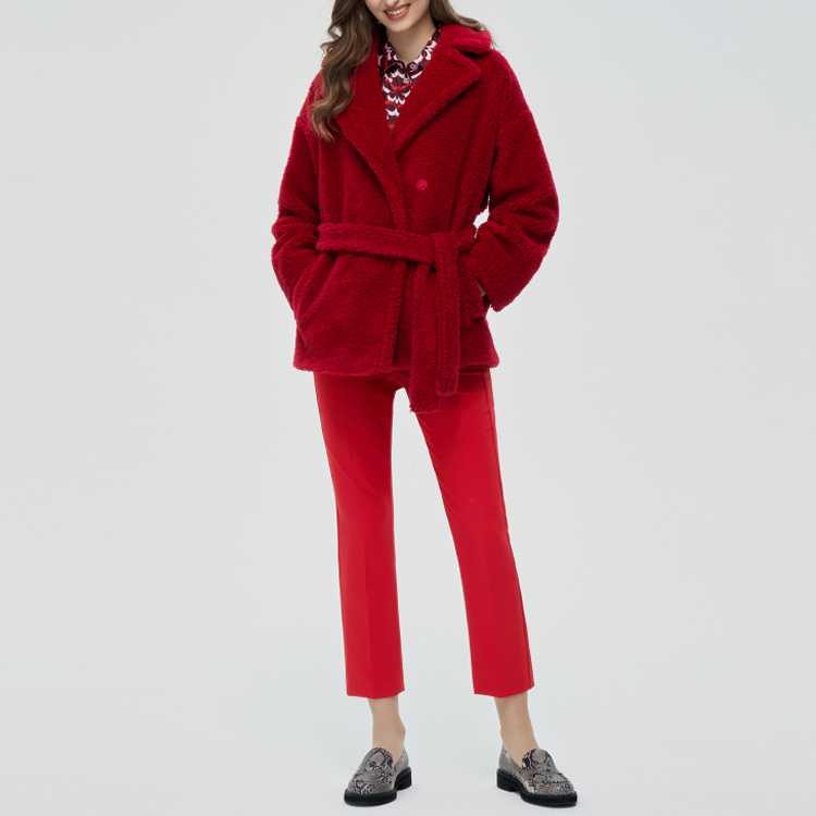 Lookbook (W) 周末MaxMara红色皮革腰带夹克. 5081012706012