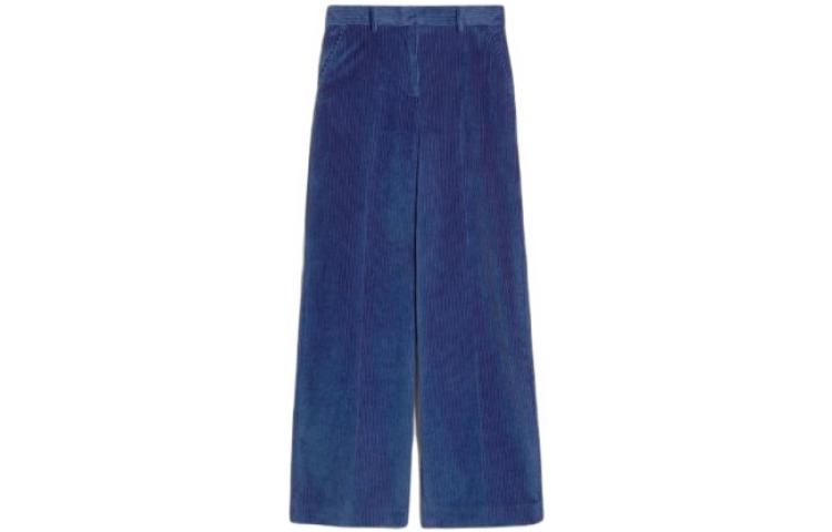 (Women) WEEKEND MaxMara  Relaxed Fit Wide-Leg Casual Pants Blue. 2351360433600-007