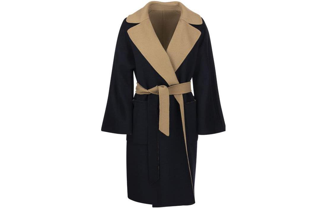 (Women) WEEKEND MaxMara  Reversible Belted Coat Navy Blue Dual-Tone 50160429600-014 圖 2