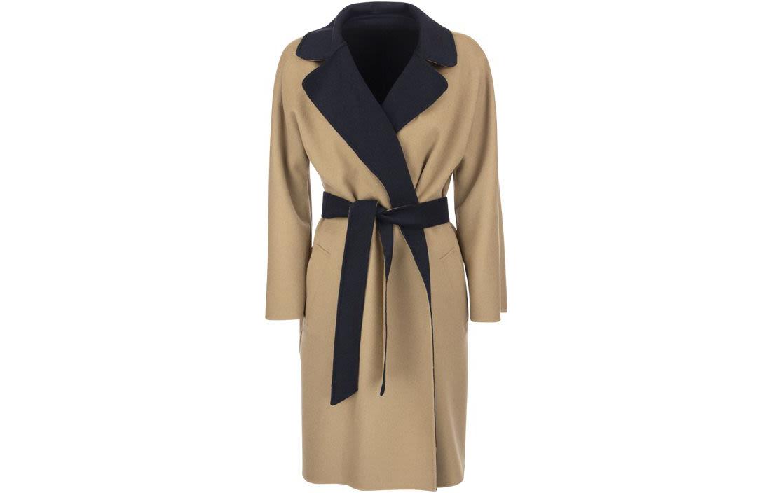 (Women) WEEKEND MaxMara  Reversible Belted Coat Navy Blue Dual-Tone 50160429600-014 圖 3