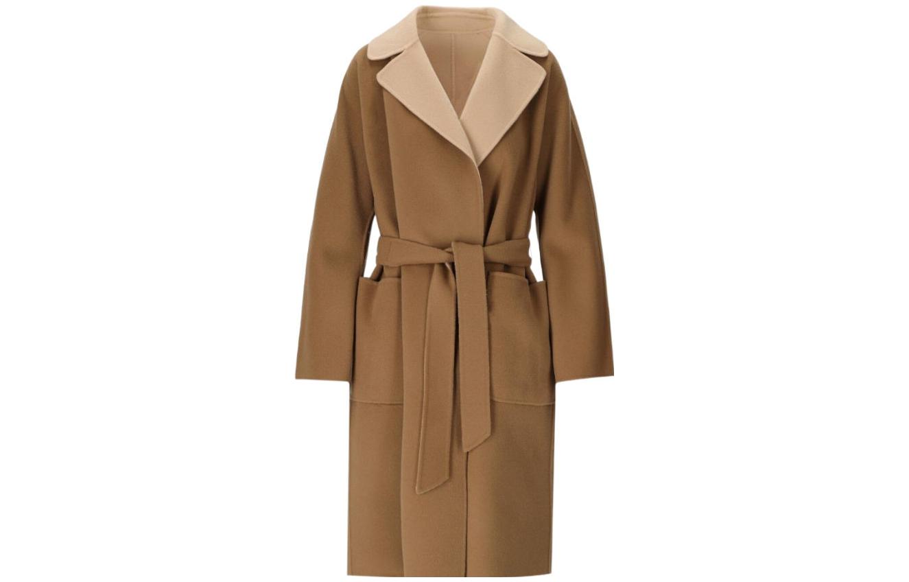 Order (W) WEEKEND MaxMara纯色系带风衣。 5016023906-027