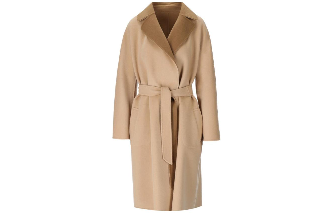 Purchase (W) WEEKEND MaxMara纯色系带风衣。 5016023906-027