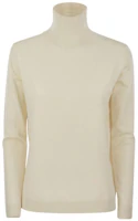Order (W) WEEKEND MaxMara 素色高領休閒針織毛衣 白色 5366013306-001