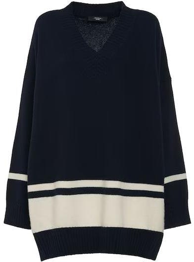 women-weekend-max-mara-striped-v-neck-loose-fit-long-sleeve-sweater-blue-2353661333600