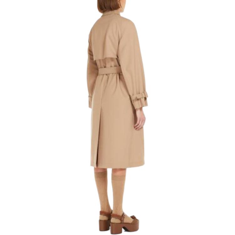 Purchase (W) WEEKEND MaxMara羊毛双排扣腰带风衣-骆驼色 5026013906-002