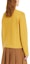 Shop (W) WEEKEND MaxMara Kuning Baju Sejuk Wool Lengan Panjang Leher Bulat 5366163306-017