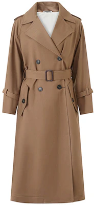 (W) 周末MaxMara Barni橄榄棕色双排扣长款大衣 5026053906004-BARNI Order (W) 周末MaxMara Barni橄榄棕色双排扣长款大衣 5026053906004-BARNI