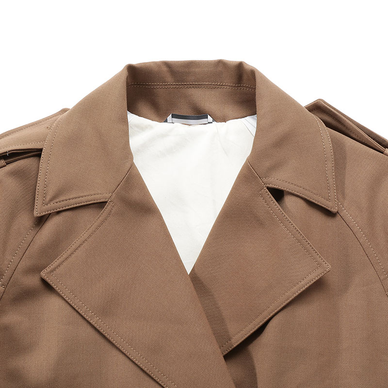 Shop (W) 周末MaxMara Barni橄榄棕色双排扣长款大衣 5026053906004-BARNI