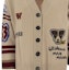 Sizing (W) WEEKEND MaxMara Beige Cardigan Wanita Motif Huruf Anjing V-Neck. 2353460333600-001
