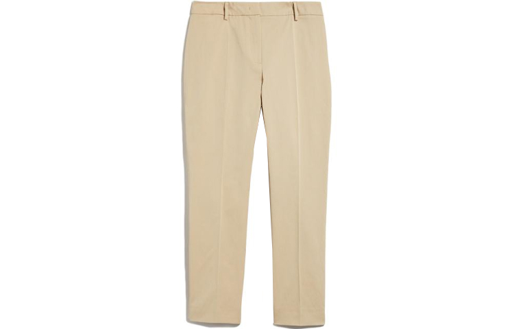 (Women) WEEKEND MaxMara Cecco  Khaki Cropped Casual Pants 5131063106002-CECCO