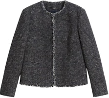 (Women) WEEKEND MaxMara Delfimo Tweed Cropped Jacket Women’s Gray 5916011906001-DELFINO (Women) WEEKEND MaxMara Delfimo Tweed Cropped Jacket Women’s Gray 5916011906001-DELFINO