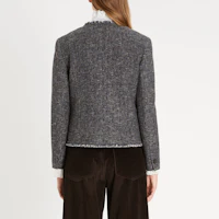 Purchase (W) WEEKEND MaxMara Delfimo 女灰色粗花呢短版外套 5916011906001-DELFINO