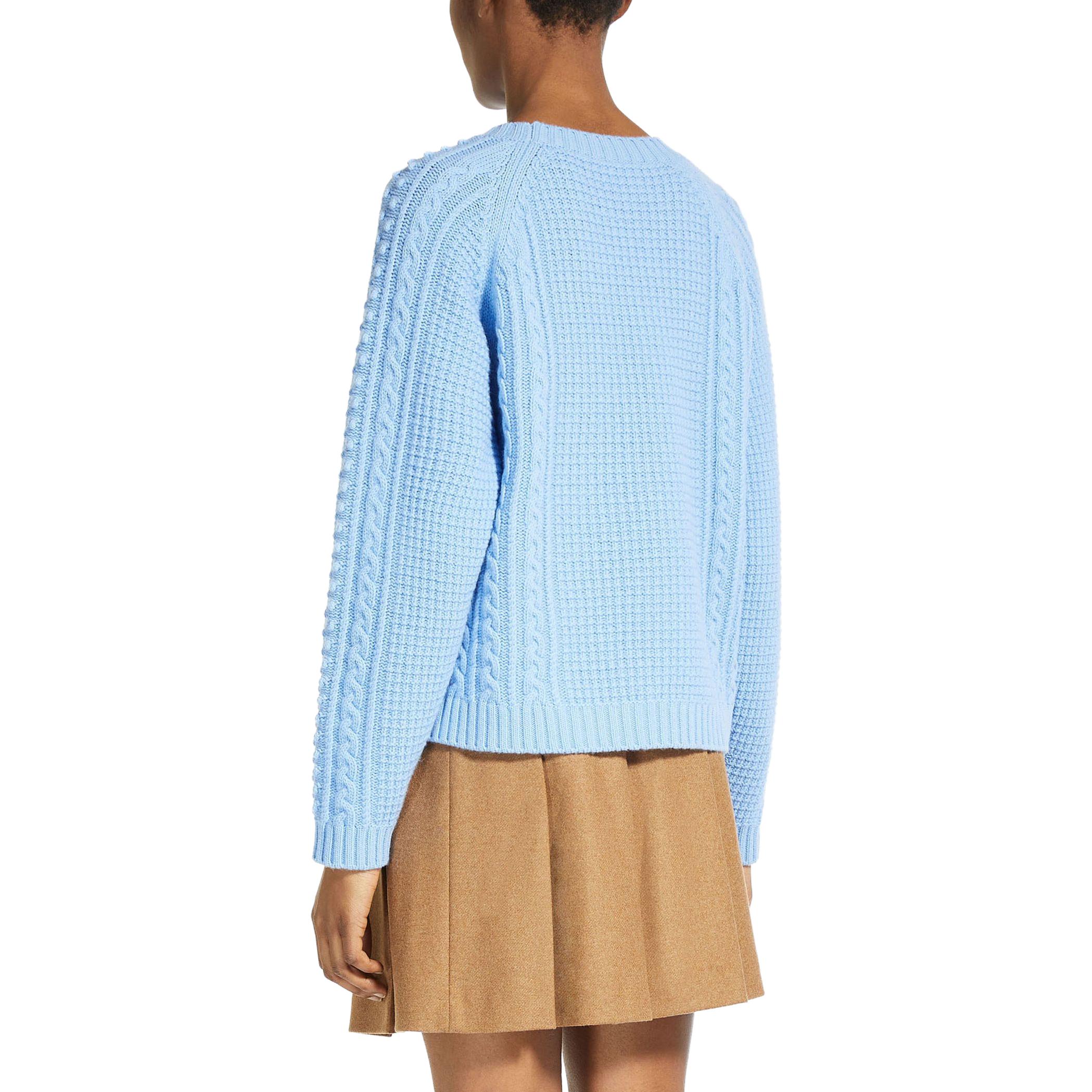 Shop (W) WEEKEND MaxMara Elid 蓝色休闲针织套头衫毛衣 5366163306015-ELID