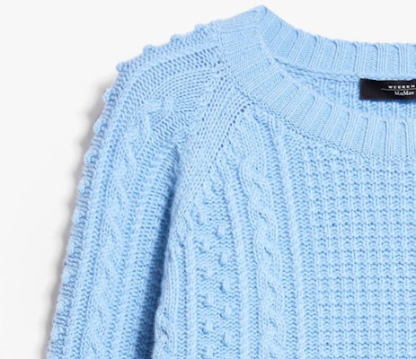 (W) WEEKEND MaxMara Elid 蓝色休闲针织套头衫毛衣 5366163306015-ELID Sizing (W) WEEKEND MaxMara Elid 蓝色休闲针织套头衫毛衣 5366163306015-ELID