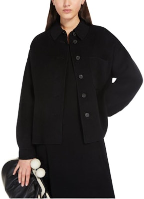 (W) WEEKEND MaxMara Emiro Jaket Hitam Wanita Potongan Lurus. 5086044106013-EMIRO Shop (W) WEEKEND MaxMara Emiro Jaket Hitam Wanita Potongan Lurus. 5086044106013-EMIRO