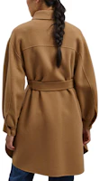 Lookbook (W) WEEKEND MaxMara Fariseo 棕色單排扣長大衣 5016012906016-FARISEO