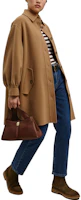 Shop (W) WEEKEND MaxMara Fariseo 棕色單排扣長大衣 5016012906016-FARISEO