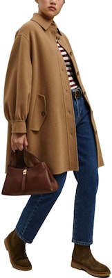 (W) WEEKEND MaxMara Fariseo 棕色单排扣长款大衣 5016012906016-FARISEO Shop (W) WEEKEND MaxMara Fariseo 棕色单排扣长款大衣 5016012906016-FARISEO