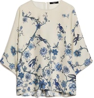 (Women) WEEKEND MaxMara Filippo All-Over Print Fitted Light Blue T-Shirt. 5116014106002-FILIPPO (Women) WEEKEND MaxMara Filippo All-Over Print Fitted Light Blue T-Shirt. 5116014106002-FILIPPO