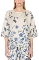 Lookbook (W) WEEKEND MaxMara Filippo 全版印花修身淺藍色T恤。 5116014106002-FILIPPO